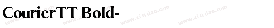 CourierTT Bold字体转换